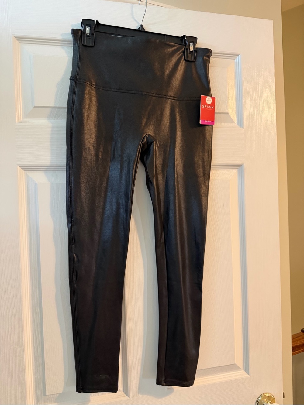 NWT SPANX Faux Leather Leggings in Black